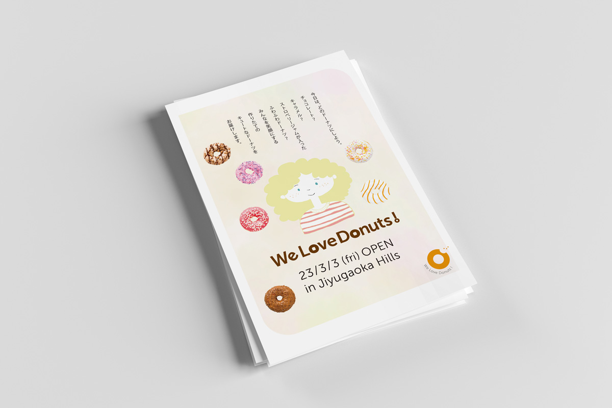 Flyer Design We Love Donuts for Portfolio-01